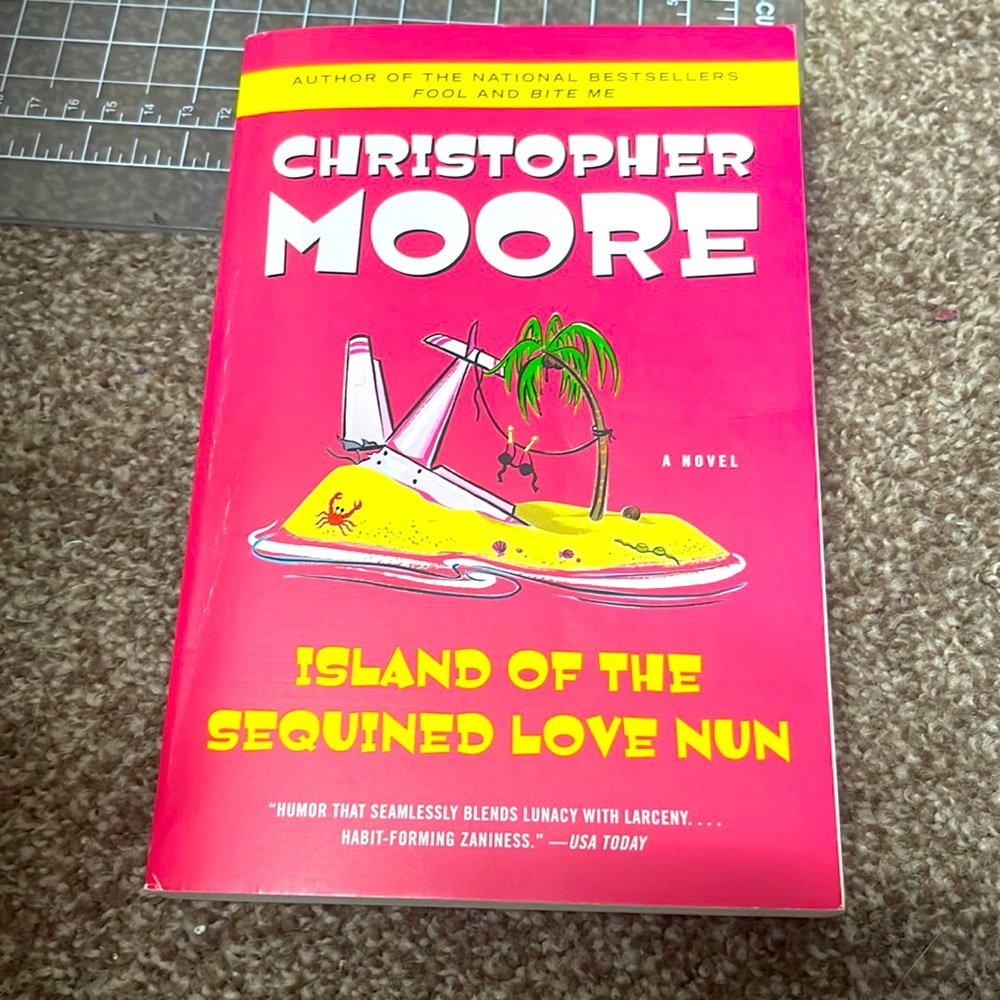 Island of the Sequined Love Nun paperback book by Christopher Moore